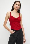 Sissy Boy Steal My Heart: Corset Style With Ruching Over The Bust - Deep Red