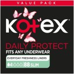 Kotex Daily Protect Pantyliners Unscented Slim 88s