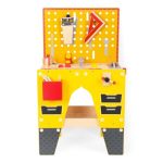 Wooden Tool Bench For Kids Toddlers Pretend Play Workbench Set Workshop Workbench Construction Toys Gift For 3 4 5 Years Old Gir