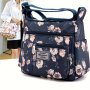 Shoulder Crossbody Bag Casual Waterproof Nylon Print Multi Pocket Bag