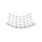 Chrome Plated Square Fruit Basket Silver