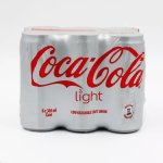 Coke Light Can 300ML 6