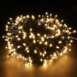 100M Warm White 9V String Fairy Light On Black Cable With 8 Modes – ZYF-D147