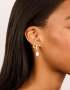 Goldair Gold Plated Cubic Zirconia Marquise & Pearl Drop Earrings 2-PACK