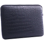 Black - Laptop Bag With Croc & Snake Feel - 13 To 13.9 Inch