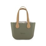 Beige Handle Handbag In Watercress - Watercress Onesize