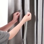 5 10 Pairs Magnetic Curtain Holdbacks With Back Tack - Classic Style Metal Closure Buttons For Home Bedroom & Office Draperies