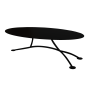 Xiami Oval Coffee Table - Sandpaper Black