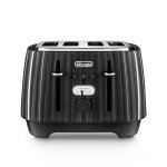 Delonghi Ballerina 4 Slice Toaster - Furnace Black CTD4003.BK