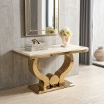 Monaco Gold Console Table 180CM