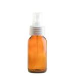 50ML Amber Glass Generic Bottle With Atomiser Spray - Natural 28 410