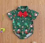Forest Green Christmas Romper