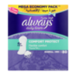 Always Comfort Protect Normal Daily Liners 80 Pack