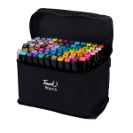 Set Of 80 Pieces Dual Tip Alcohol Oil Color Art Marker