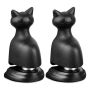 Home Decor Sitting Cat Auto Locking Magnetic Door Stopper Set Of 2 21CM