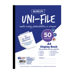 Marlin Uni-file Display Books 50 Pocket - Pack Of 5