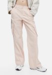 Canvas Cargo Trousers - Light Pink