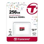 Transcend 256 Gb Microsd Express Card Pcie Gen 3 Read Up To 900MB S Write Up To 780 Mb s Uhs-i U3 V30 A1