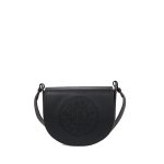 K circle Saddle Perforated Logo -black