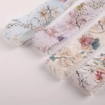 Elegant Pink Chiffon Ribbon With Golden Accents 3.81CM Wide X 91.44CM Long - Perfect For Diy Crafts Sewing Projects & Decorative