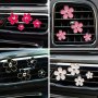 4PCS Set Cute Daisy Alloy Car Vent Clips With Scented Pads - Fresh Aroma Diffuser & Exhaust Decor Accessories