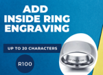 Ring Engraving - Available On All Our Stainless Steel Rings.
