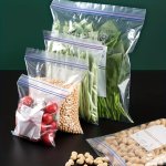 15/20/30/40/65PCS Clear Zipper Bag Sealed Food Storage Zip Lock Bag For Biscuit Cookie Candy Snack Dry Fruit Grain Cereal Spices