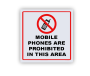 Mobile Phones Prohibited Safety Sign - Durable Abs Plastic Sign Board