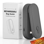MINI Bag Sealer With Cutter And Magnet 1800MAH Rechargeable Bag Resealer Handheld Portable Heat Sealer For Heavy-duty Plastic Sn