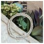 Natural Green Aloe Bouquet In Basket On Hessian Square Coaster