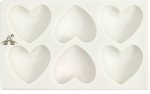 6 Heart Shapes Silicone Cake Decorating Molds Silicone Cake Mould 6