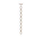 Lula Oval Gate Bracelet - 18KT Rose Gold Vermeil