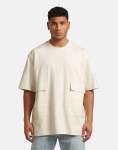 G-star Raw Utility Fabric Mix Loose Milk T-Shirt - XXL White