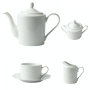 - Super White Rim Tea Set Of 4