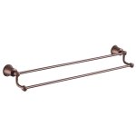 Athena Bronze Double Towel Rail