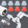 5/20/50/100PCS Faucet Leak Seal Gaskets Faucet Triangle Valve Plugs Universal Hot & Cold Sleeve Fittings Hose Seal Gaskets Rubber Drip Leak Prevention