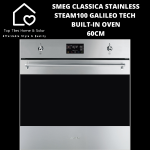 Smeg Classica Stainless STEAM100 Galileo Tech Built-in Oven 60CM