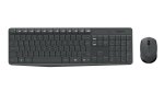 Logitech MK235 Wireless Keyboard & Mouse Combo USB Nano Receiver Full-size Layout – New