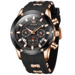 Waterproof Silicone Watch Strap Fully Automatic Quartz For Men's Watches