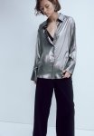 Satin Shirt - Silver