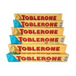 Toblerone Bars Milk Choc & Almond Variety Pack - 6 X 100g