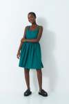 Bodice Panel Dress - 18 Green