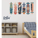 Kikki & Frankie Wall Decal Packs Skater Boy-muted Colours