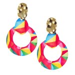 Colorful Abstract Earrings - Factory Plaza