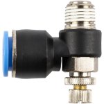 AirCraft Flow Control Swivel Elbow Pu 12MM X 1 4"M