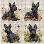 Tear Resistant Deco Print Scottish Terrier