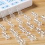 20-PACK Adhesive Cable Clips Clear Wire Holders For Cord Management Plastic Cable Organizer Clips For Wall And Under Desk Use