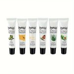 6PCS SET Of Moisturizing Lip Balm Lip Gloss With 6 Different Fragrances Moisturizing Dry Lips Lip Care Gel For Natural Makeup Da