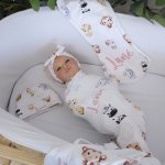 Wrap Set Swaddle Set Girly Safari Cute Animals