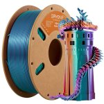 Eryone Tri Color Purple blue Green burnt Orange Silk Pla Filament For 3D Printers 1KG Spool 1.75MM Diameter